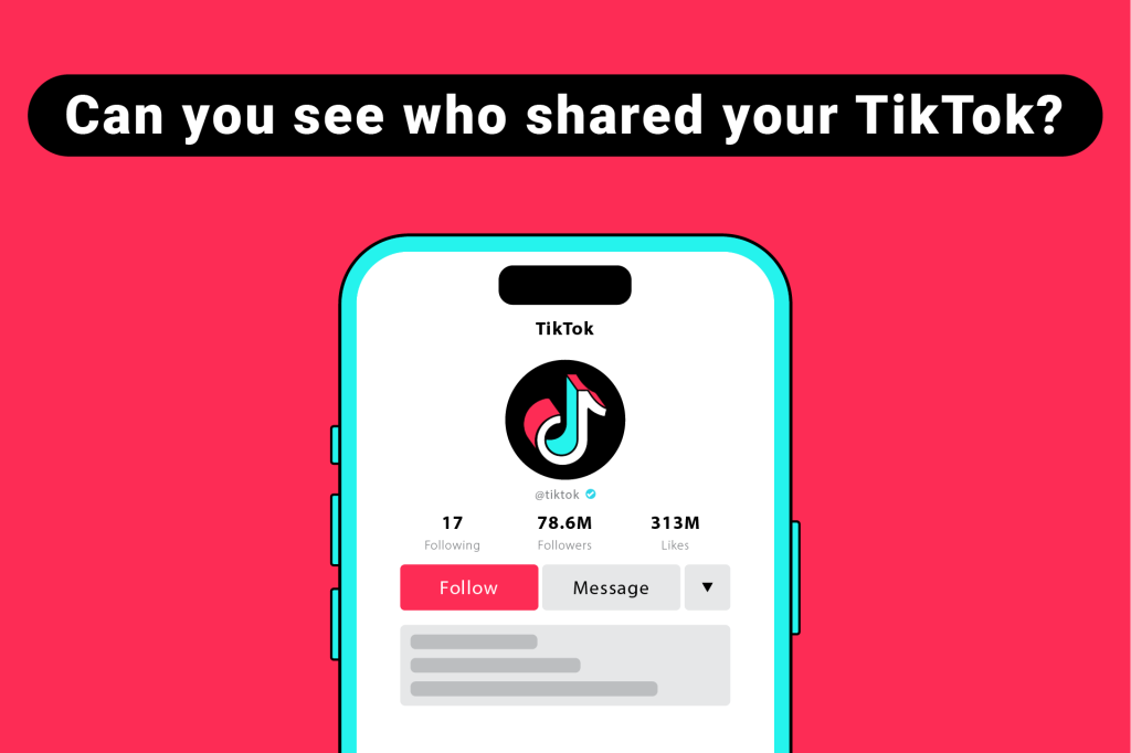 a vector art featuring a phone showing tiktok's official account on tiktok